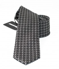                    NM slim szövött nyakkendő - Fekete aprómintás 